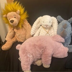 Jellycat Lot of Rare Retired Plush Animals
